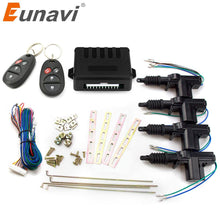 Laden Sie das Bild in den Galerie-Viewer, Eunavi Universal Car Power Türschlossantrieb 12V Motor (4er Pack) Auto Fernbedienung Zentralverriegelung Keyless Entry System