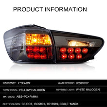 Laden Sie das Bild in den Galerie-Viewer, VLAND Tail lights Assembly for Toyota Wish Taillight 2009-2015 Tail Lamp with Turn Signal Reverse Lights LED DRL light