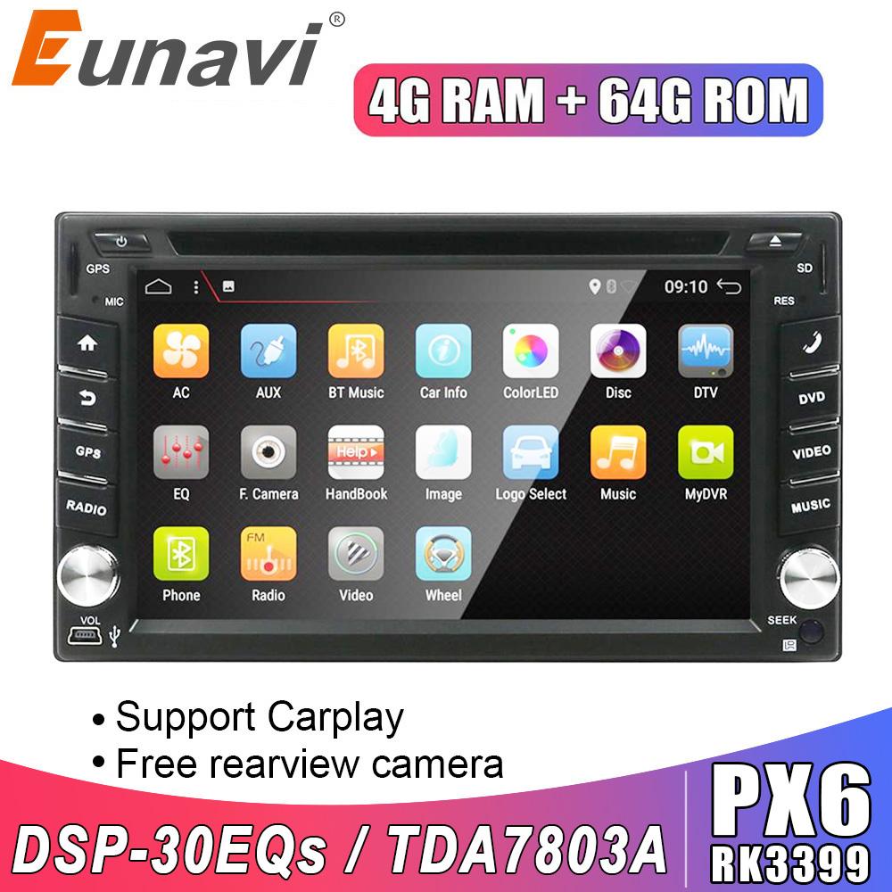 Eunavi 2 din Android system universal car dvd radio multimedia player GPS Navigation stereo 2din headunit touch screen USB BT