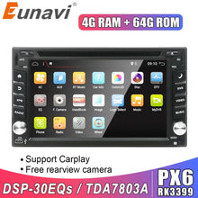 Load image into Gallery viewer, Eunavi 2 din Android system universal car dvd radio multimedia player GPS Navigation stereo 2din headunit touch screen USB BT