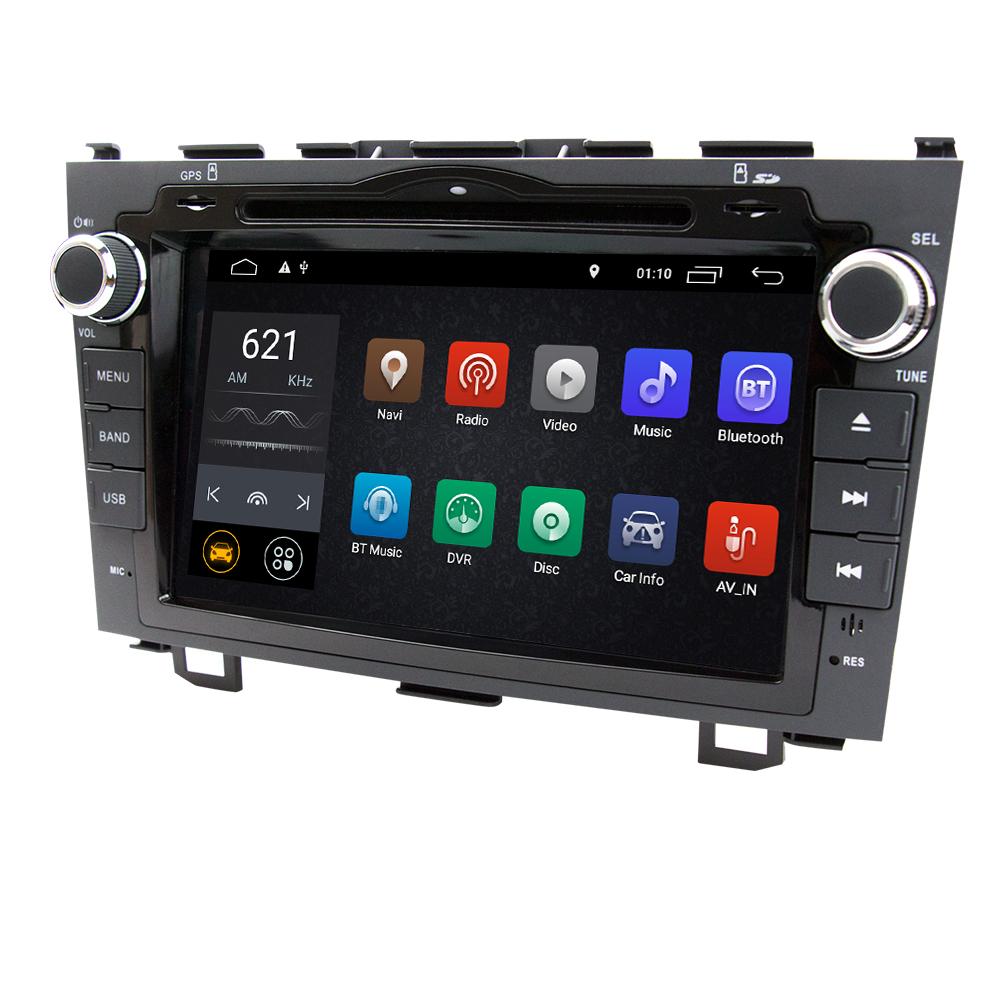 Eunavi 2 Din Androd 10 Car DVD Player For Honda CRV 2006 2007 2008 2009 2010 2011 Auto Radio Stereo 1024*600 HD TDA7851 DSP 4G