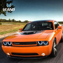 Załaduj zdjęcie do przeglądarki galerii, VLAND Headlamp Car Headlights Assembly For Dodge Challenger 2008-2014 Head Light Moving Turn Signal Light DRL Dual Beam Lens