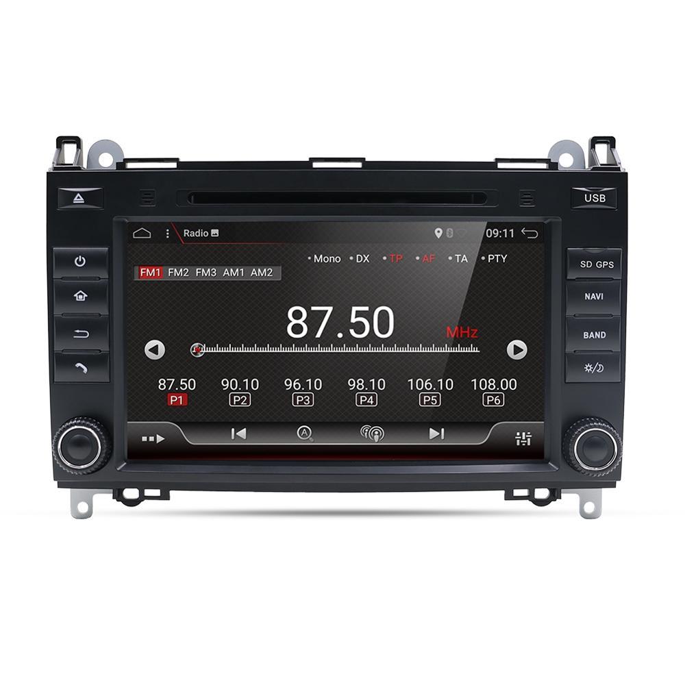 Eunavi 2 din Android 10 Car DVD radio gps for Mercedes Benz B200 A B Class W169 W245 Viano Vito W639 Sprinter W906 TDA7851