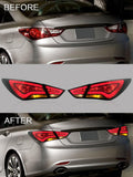 VLAND Car Accessories LED Tail Lights Assembly For HYUNDAI SONATA 2011-2014 Tail Lamp With LED Turn Signal Reverse DRL Lights