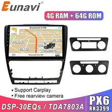 Charger l&#39;image dans la galerie, Eunavi 2 din Android 10 Car multimedia Radio stereo Player For Skoda Octavia 2007-2014 GPS Navigation TDA7851 RDS USB