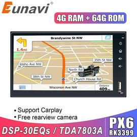 Eunavi Android Car Radio Stereo multimedia Player GPS Navigation Universal autoradio 1024*600 FM AM RDS WIFI NO 2 DIN DVD CD