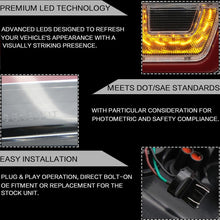 Charger l&#39;image dans la galerie, VLAND Tail Lights Assembly For Toyota FJ Cruiser 2007-2015 Taillight Tail Lamp With Turn Signal Reverse Lights LED DRL Light