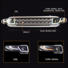 Cargar imagen en el visor de la galería, VLAND Headlamp Car Headlights Assembly For Toyota FJ Cruiser 2007-2014 Headlight LED DRL With Moving Turn Signal Dual Beam Lens