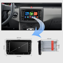 Załaduj zdjęcie do przeglądarki galerii, Eunavi 2 Din Android Car DVD Audio Radio Multimedia For VW GOLF 6 Polo Bora JETTA B6 PASSAT Tiguan SKODA OCTAVIA GPS Navigator