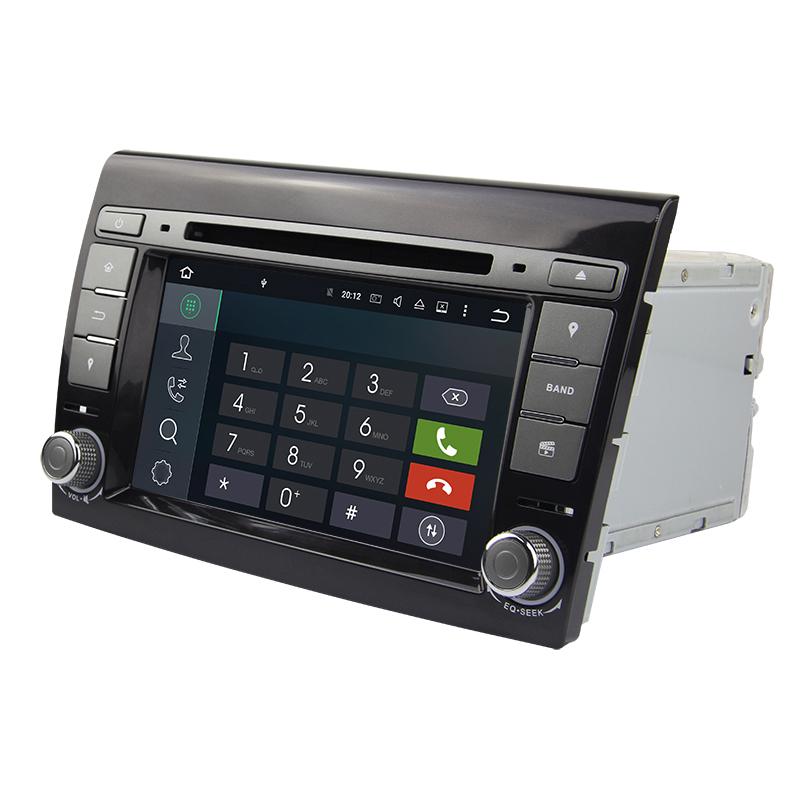 Eunavi Android 10.0 4G RAM Auto-DVD-Player 7'' Autoradio GPS-Navigation für Fiat Bravo 2007 2008 2009 Radio Stereo Bluetooth USB