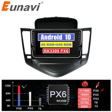 Charger l&#39;image dans la galerie, Eunavi 2 din Android 10 car radio Multimedia Player For Chevrolet Cruze J300 2009-2014 2din head unit tda7851 HD screen stereo