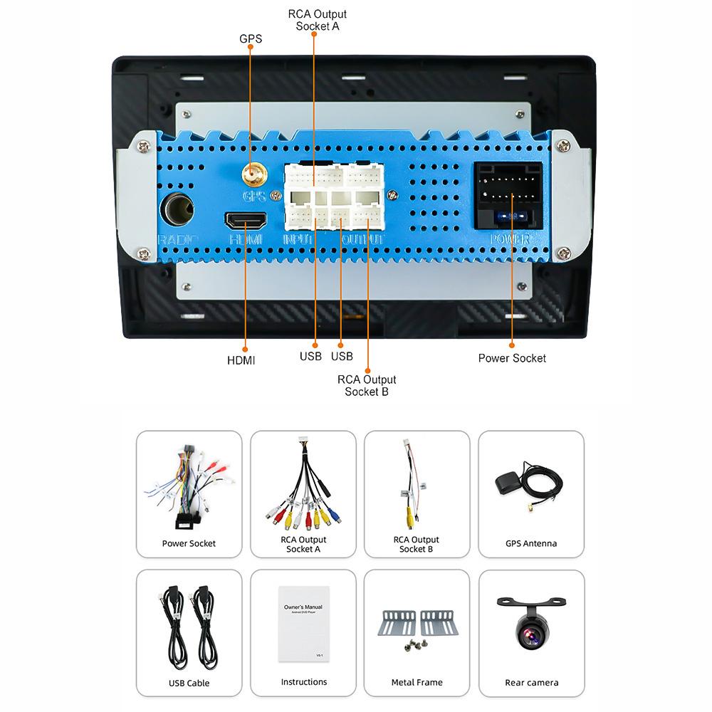 Eunavi 2 din Android 10 car radio Multimedia Player For Chevrolet Cruze J300 2009-2014 2din head unit tda7851 HD screen stereo