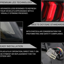 Laden Sie das Bild in den Galerie-Viewer, VLAND Tail lamp assembly for Ford Mustang 2015-2020 Tail light with Sequential Turn Signal Reverse Lights Plug and Play