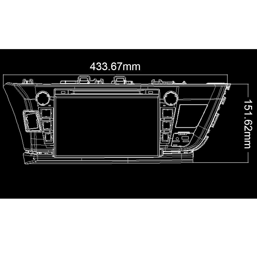 Eunavi 9 inch 2 Din Android 10 Car DVD for Toyota Corolla 2013 2014 radio multimedia 2din GPS touch screen 1024*600 Stereo