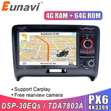 Cargar imagen en el visor de la galería, Eunavi 2 din Android 9.0 Car radio dvd stereo multimedia player For Audi/TT 2006-2012 Canbus DDR3 TDA7851 Headunit RDS WIFI