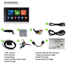 Cargar imagen en el visor de la galería, Eunavi 2 Din TDA7851 Android 9.0 Universal Car Radio GPS Navigation For Nissan 1024*600 HD Multimedia Player Video Stereo NO DVD