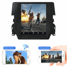 Cargar imagen en el visor de la galería, Eunavi 2Din Android Car Radio Multimedia Player For Honda Civic 2016 Vertical Tesla Style Screen Stereo Head Unit Navigation GPS