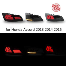 Charger l&#39;image dans la galerie, VLAND Tail lights Assembly for Honda Accord 2013 2014 2015 Taill Lamp for with Sequential Turn Signal Full LED Plug-and-play