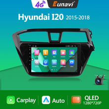 Charger l&#39;image dans la galerie, Eunavi Android 10 Car Radio For Hyundai I20 2015-2018 Navigation GPS Carplay Touchscreen Bluetooth DSP Multimedia WIFI 4G 2 Din