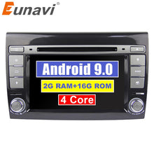 Cargar imagen en el visor de la galería, Eunavi 2 Din Android 9.0 Car DVD 7 inch Quad core Autoradio GPS Navigation For Fiat Bravo 2007 2008 2009 Car Radio Stereo WIFI