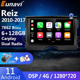 Eunavi Android 11 Car Radio Multimedia Video Player For Toyota Reiz Mark X 2010- 2017 GPS head unit Audio Stereo 2 din 2DIN dvd