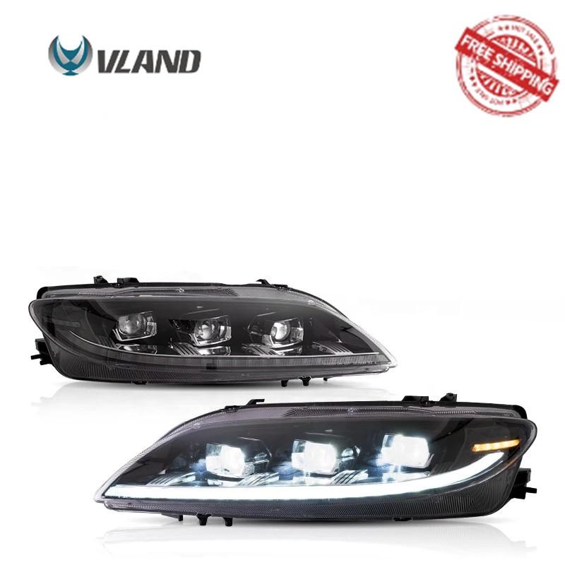 VLAND Car Lamp Assembly For Mazda 6 Headlight 2003-2015 With Start Up Animation DRL Full LED Front Lights Sequential Turn Signal