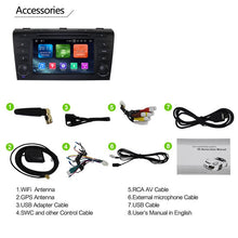 Cargar imagen en el visor de la galería, Eunavi 2 din Android 9 Car DVD multimedia player for Mazda 3 2004-2009 gps navigation Radio stereo headunit TDA7851 7 inch wifi