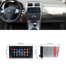 Załaduj zdjęcie do przeglądarki galerii, Eunavi Android 9.0 2 DIN Car Radio DVD GPS Multimedia For Toyota Hilux Yaris VIOS Camry  Corolla Prado RAV4 Prado 2003 - 2008