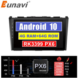 Eunavi 2 Din GPS Auto Multimedia Player Für Honda CRV 2007 2008 2009 2010 2011 Touchscreen DSP RDS Autoradio Navigationsradio 4G