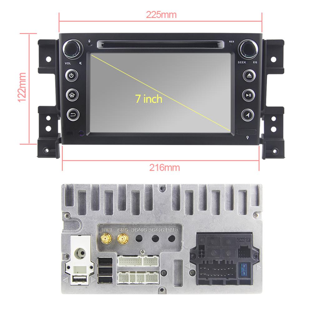 Eunavi 2 din Android 9.0 car multimedia player for Suzuki Grand Vitara 2005-2012 autoradio dvd stereo radio cd 2din GPS headunit