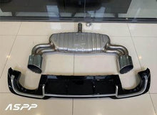 Załaduj zdjęcie do przeglądarki galerii, RS3 Style Rear Diffuser With Exhaust for 17-19 Audi A3 S-line Hatchback,ASPP  Auto Body Kit for Audi