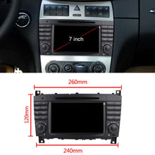 Laden Sie das Bild in den Galerie-Viewer, Eunavi 8 Cores 2 Din Android 9 Autoradio DVD GPS für Mercedes / Benz W203 W209 W219 W169 A160 C180 C200 C230 C240 CLK200 CLK22 DSP