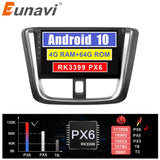 Eunavi 2 din car radio stereo multimedia for Toyota Yaris 2017 GPS 2din headunit TDA7851 WIFI RDS Subwoofer Android USB BT