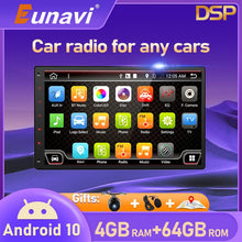 Charger l&#39;image dans la galerie, Eunavi Universal Car Radio Multimedia Player 2din Headunit Android 10 PX6 RK3399 10.1&#39;&#39; GPS Navigation WIFI Bluetooth USB 2 Din