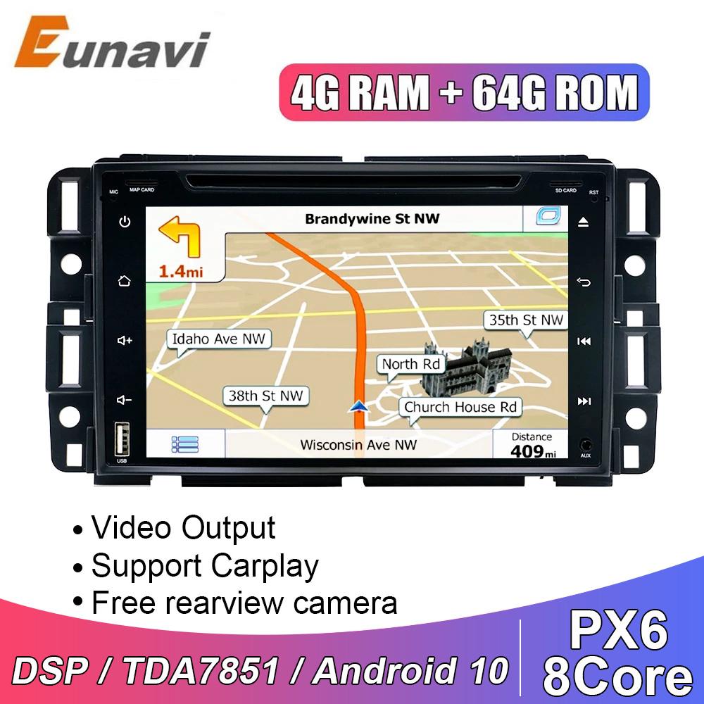 Eunavi 2 Din Android 10 Car DVD radio multimedia For Chevrolet/Silverado/Tahoe/Monte GMC Yukon/Denali/Acadia GPS Navigation