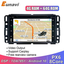 Załaduj zdjęcie do przeglądarki galerii, Eunavi 2 Din Android 10 Car DVD radio multimedia For Chevrolet/Silverado/Tahoe/Monte GMC Yukon/Denali/Acadia GPS Navigation