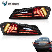 Cargar imagen en el visor de la galería, VLAND Car Accessories LED Tail Lights Assembly For Lexus Sedan XE20 IS250 IS350 2006-2013 Full LED Turn Signal Reverse Lights