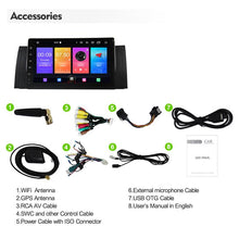 Charger l&#39;image dans la galerie, Eunavi 9&#39;&#39; DSP TEF7708 Car Multimedia Radio Player GPS For BMW E39 E53 X5 Range Rover one 1 din headunit Stereo Android 10 4G BT