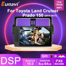 Załaduj zdjęcie do przeglądarki galerii, Eunavi Android 10 Autoradio For Toyota Land Cruiser Prado 150 2013 - 2017 Car Radio Multimedia Video Player Navigation GPS 2 Din