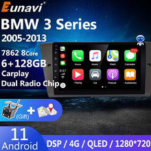 Cargar imagen en el visor de la galería, Eunavi 4G Android 11 Car Radio Multimedia Video Player For BMW 3 Series E90 E91 E92 E93 2005 - 2013 GPS Navigation Head unit DVD