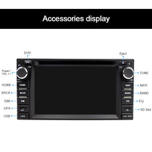 Load image into Gallery viewer, Eunavi 2din car dvd radio player for Toyota Hilux VIOS Old Camry Prado RAV4 Prado 2003-2008 gps navigation stereo touch screen