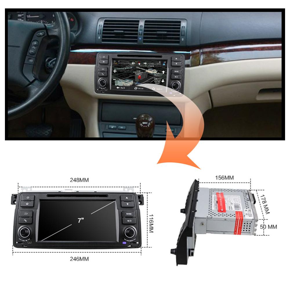 Eunavi Android 9 Car Multimedia player For BMW E46 M3 318 320 325 330 335 Rover 75 1998-2006 GPS DVD auto radio stereo one 1 din