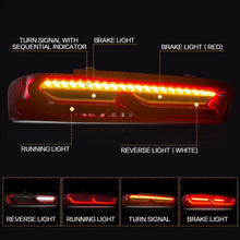 Cargar imagen en el visor de la galería, VLAND Tail Lights Assembly For Chevrolet Camaro 2016-2018 Taillight Tail Lamp With Turn Signal Reverse Lights LED DRL Light