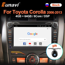 Laden Sie das Bild in den Galerie-Viewer, Eunavi 2 Din Android 10 Car DVD For Toyota Corolla 2006 - 2013 Multimedia Video Player 4G 64G DSP GPS Navi car radio stereo 2din