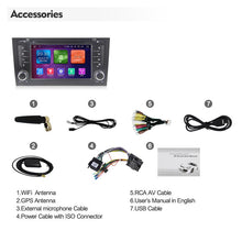 Charger l&#39;image dans la galerie, Eunavi 2 Din Android 9.0 Car Radio Multimedia Player For Audi/A6/S6/RS6 Auto Radio Stereo System GPS DVD CD Navigation 4GB 64GB