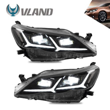 Załaduj zdjęcie do przeglądarki galerii, VLAND Headlamp Car Headlights Assembly for Toyota Reiz Mark X LED Headlights 2010-2013 with moving turn signal Dual Beam Lens