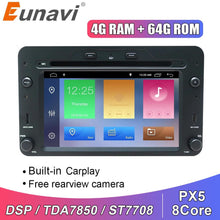 Charger l&#39;image dans la galerie, Eunavi 2 Din Android 10  Car Multimedia Player DVD GPS Radio Auto For Alfa Romeo Spider Alfa Romeo 159 Brera 159 Sportwagon WIFI