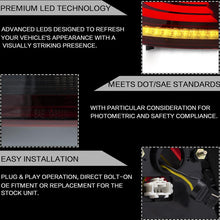 Załaduj zdjęcie do przeglądarki galerii, VLAND Tail lights Assembly for Honda Accord 2013 2014 2015 Taill Lamp for with Sequential Turn Signal Full LED Plug-and-play