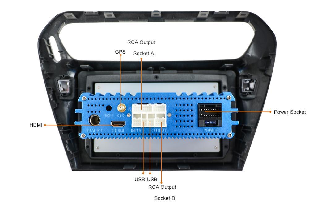 Eunavi Android 10 for Peugeot 301 Citroen Elysee 2014 2015 2016 2din Car Radio Multimedia video player 2 din GPS Navigation