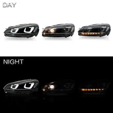 Załaduj zdjęcie do przeglądarki galerii, VLAND Headlamp Car Headlight Assembly For Volkswagen Golf Mk6 GTI/2012-2013 RHD/LHD Light Moving Turn Signal Dual Beam Lens